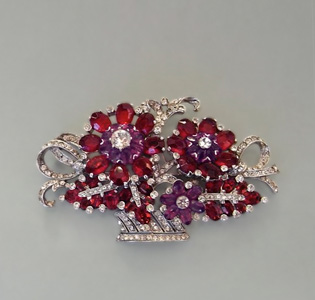 Brosche___Glas und Strass___1940___Mazer