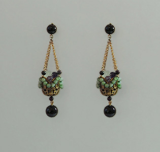 Ohrstecker___Onyx Glas___1925 