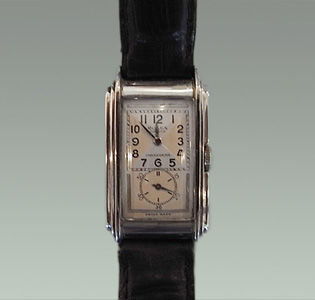 Rolex Prince Railway___Extra Prima___Stahl Lederband___1936 