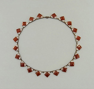 Collier__Karneol und Strass__1930 