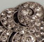 Brosche / 2 Kleiderclips___Silber Strass___1930 